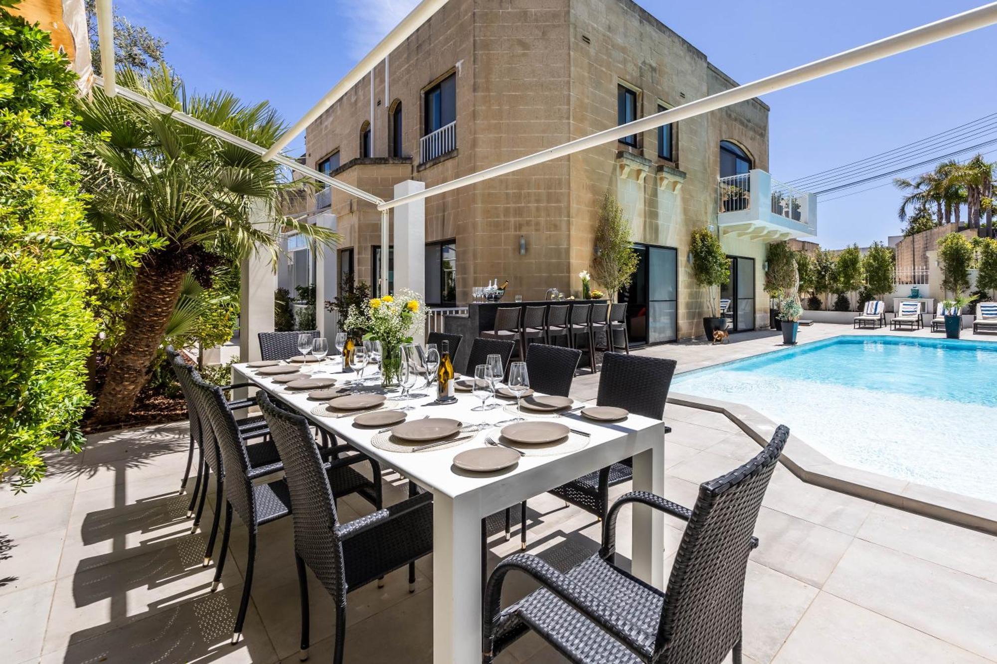 Villa Luxurious 5 Bedroom Pool, 3min From St Julian's Is-Swieqi